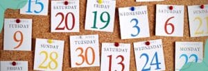 Names of the days in German